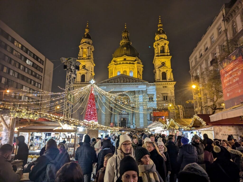 Kerstmarkt in Boedapest